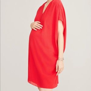 Hatch Slouch Dress in Punch